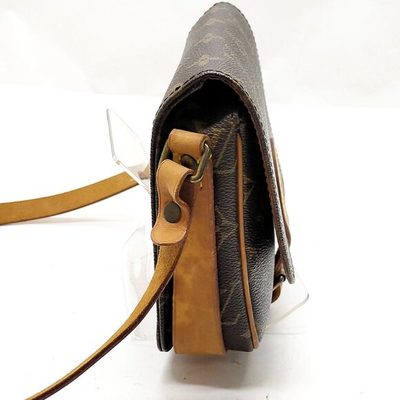 Authentic Louis Vuitton Cartouchiere PM Brown Monogram Shoulder Bag mn520-111925 - Picture 3 of 16